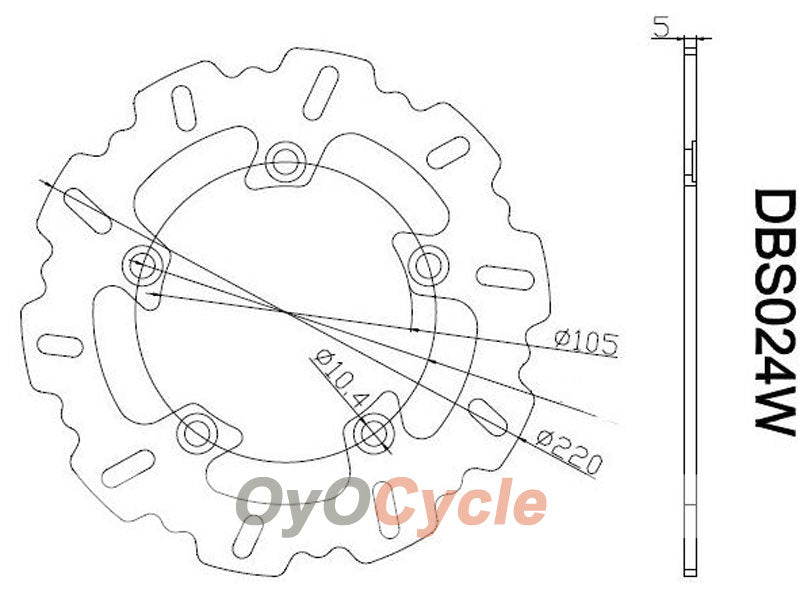 Brake Discs for 07-11 Yamaha YZF-R1 #OYO87903463