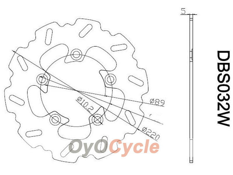 Brake Discs for 08-12 Suzuki GSXR600 #OYO87903446