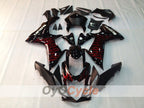 Injection Fairing kit for 11-26 GSX R750 - Red, Black - Flame #OYO87901470