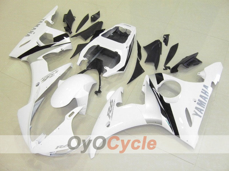 Injection Fairing kit for 05 YZF-R6 - White, Black - Factory Style #OYO87902634