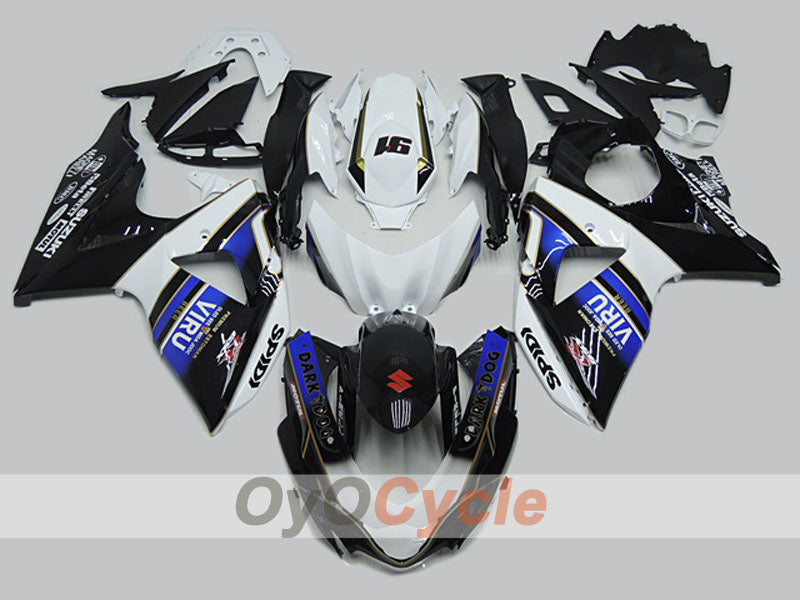 Injection Fairing kit for 09-16 GSX R1000 - Blue, White, Black - VIRU #OYO87904706