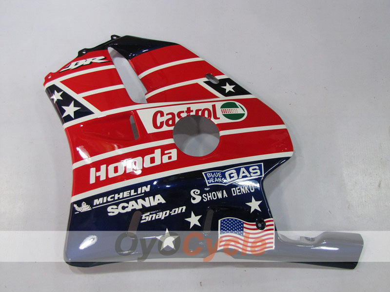 Injection Fairing kit for 90-94 CBR250RR - Red, Blue - Castrol #OYO87902956