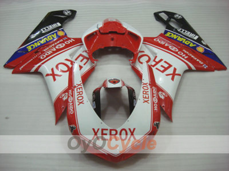 Injection Fairing kit for 08-13 Ducati 848 - Red, White - Xerox #OYO87902227 Secondary image