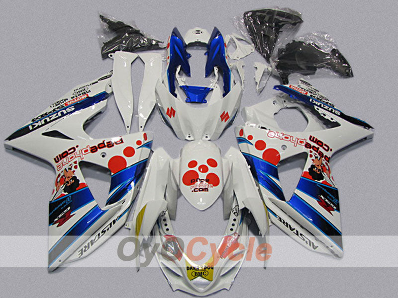 Injection Fairing kit for 09-16 GSX R1000 - Blue, White - Others #OYO87904708 Main image