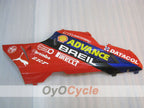 Injection Fairing kit for 08-13 Ducati 848 - Red, White - Xerox #OYO87902216