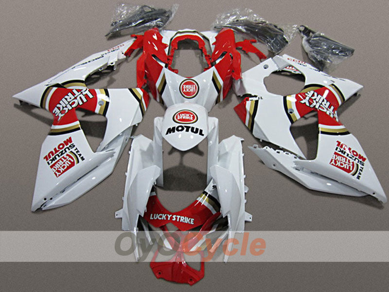 Injection Fairing kit for 09-16 GSX R1000 - Red, White - MOTUL #OYO87904710 Main image