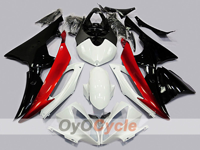 Injection Fairing kit for 08-16 YZF-R6 - Red, White, Black - Factory Style #OYO87904747 Main image