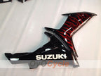 Injection Fairing kit for 11-26 GSX R750 - Red, Black - Flame #OYO87901470