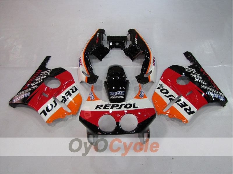 Injection Fairing kit for 90-94 CBR250RR - Red, Orange - Repsol #OYO87902971