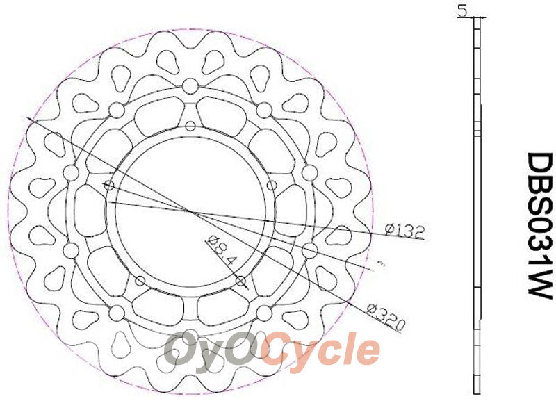 Brake Discs for 04-06 Yamaha YZF-R1 #OYO87903474