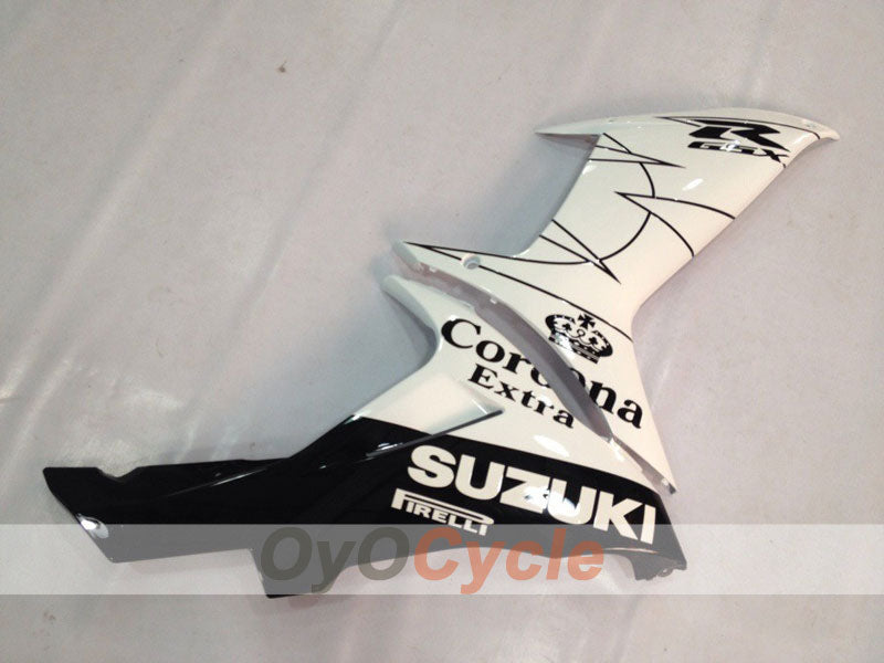 Injection Fairing kit for 11-26 GSX R600 - White, Black - Corona #OYO87901677 Secondary image