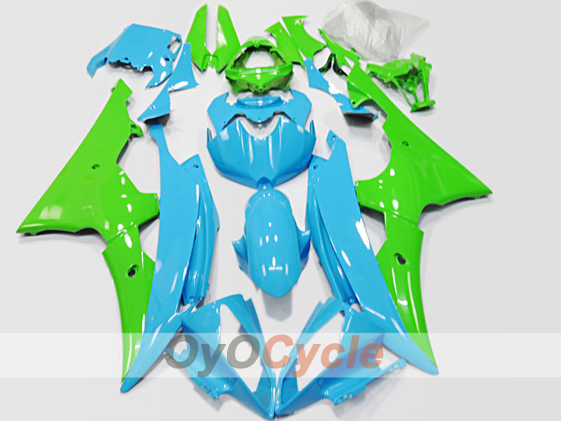 Injection Fairing kit for 08-16 YZF-R6 - Green, Blue, Grey - Others #OYO87904750 Main image