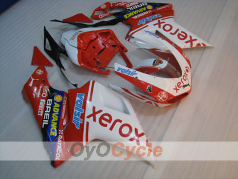 Injection Fairing kit for 08-13 Ducati 848 - Red, White - Xerox #OYO87902216 Secondary image
