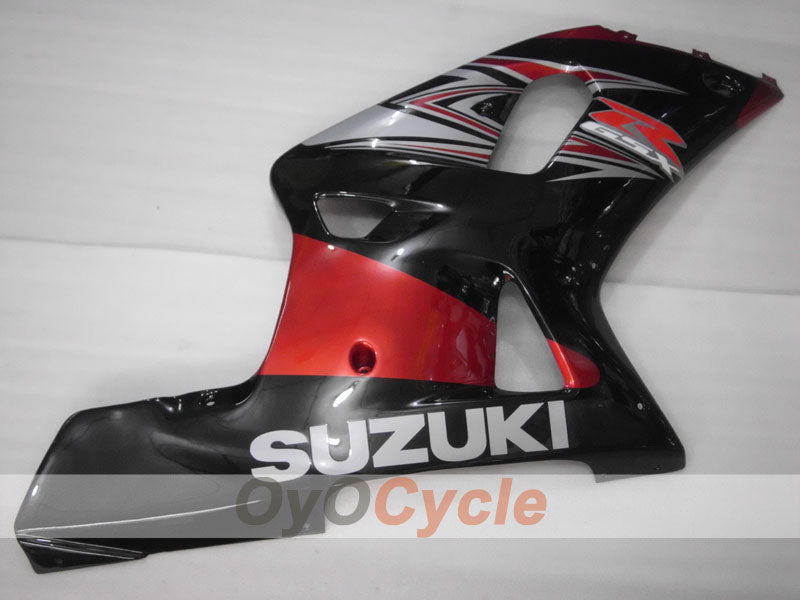 Injection Fairing kit for 00-03 GSX R750 - Red, Black - Factory Style #OYO87901071 Main image