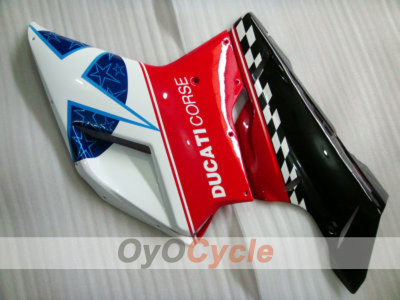 Injection Fairing kit for 07-09 Ducati 1098 - Red, White - Factory Style #OYO87902299