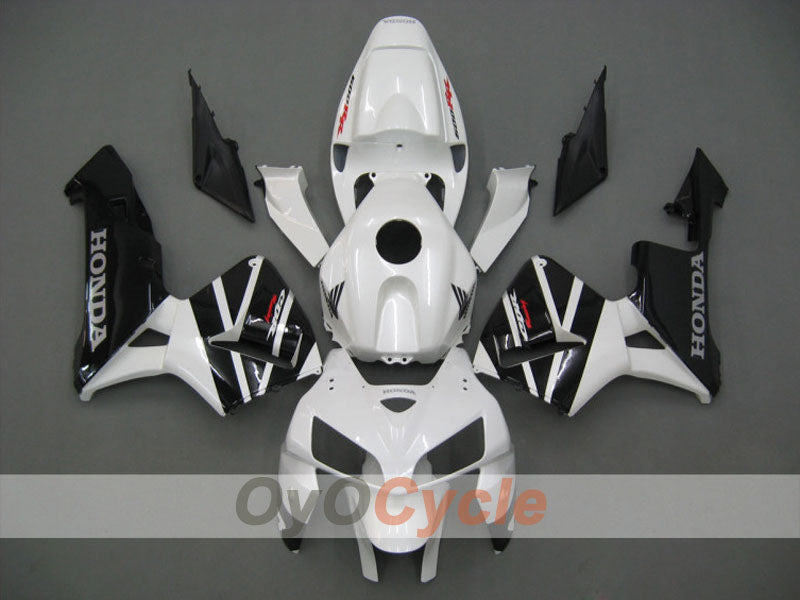 Injection Fairing kit for 05-06 CBR600RR - White, Black - Factory Style #OYO87900287
