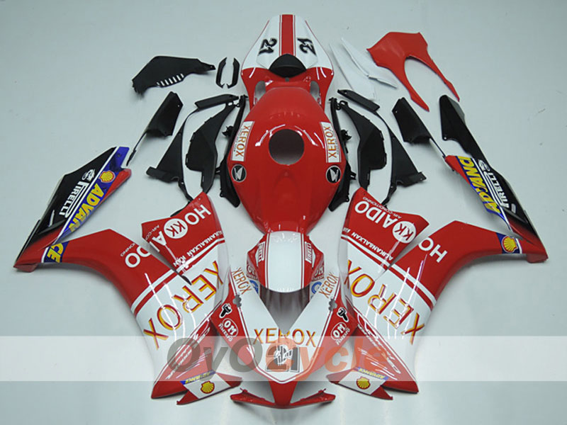Injection Fairing kit for 12-16 CBR1000RR - Red, White - Xerox #OYO87904689 Main image