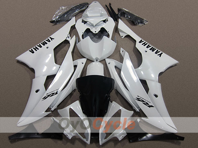 Injection Fairing kit for 08-16 YZF-R6  - White - Factory Style #OYO87904733 Main image
