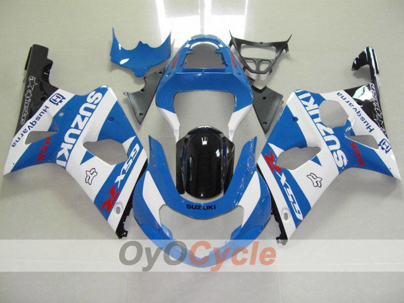 Injection Fairing kit for 00-02 GSX R1000 - Blue, White - Factory Style #OYO87901749 Main image