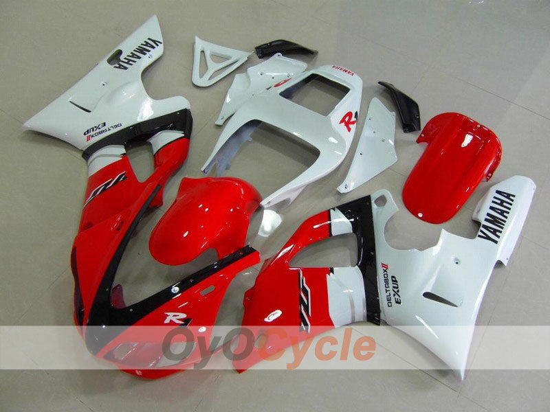 Injection Fairing kit for 98-99 YZF-R1 - Red, White - Factory Style #OYO87900748