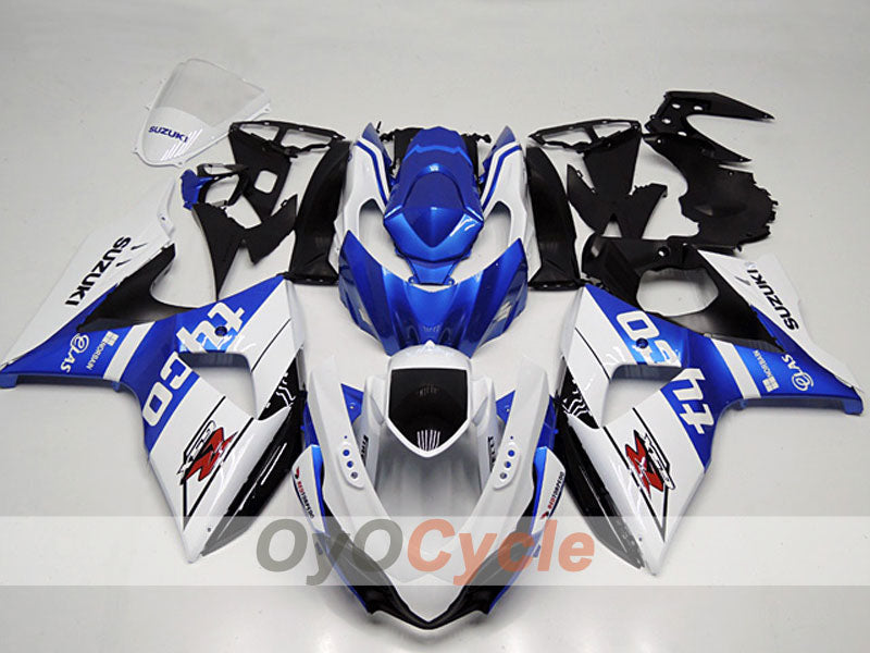 Injection Fairing kit for 09-16 GSX R1000 - Blue, White - Factory Style #OYO87904700 Main image