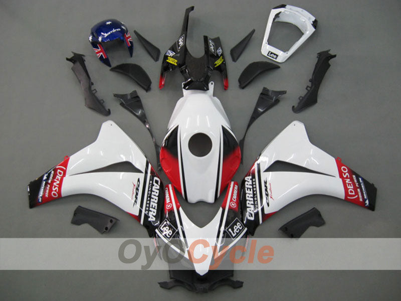 Injection Fairing kit for 08-11 CBR1000RR - White, Black - Eurobet, Lee #OYO87900698 Main image