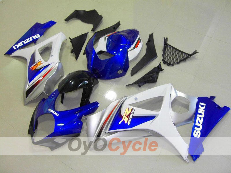 Injection Fairing kit for 07-08 GSX R1000 - Blue, White - Factory Style #OYO87902118
