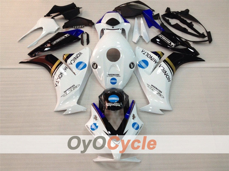 Injection Fairing kit for 12-16 CBR1000RR - White, Black - Konica Minolta #OYO87900731 Main image
