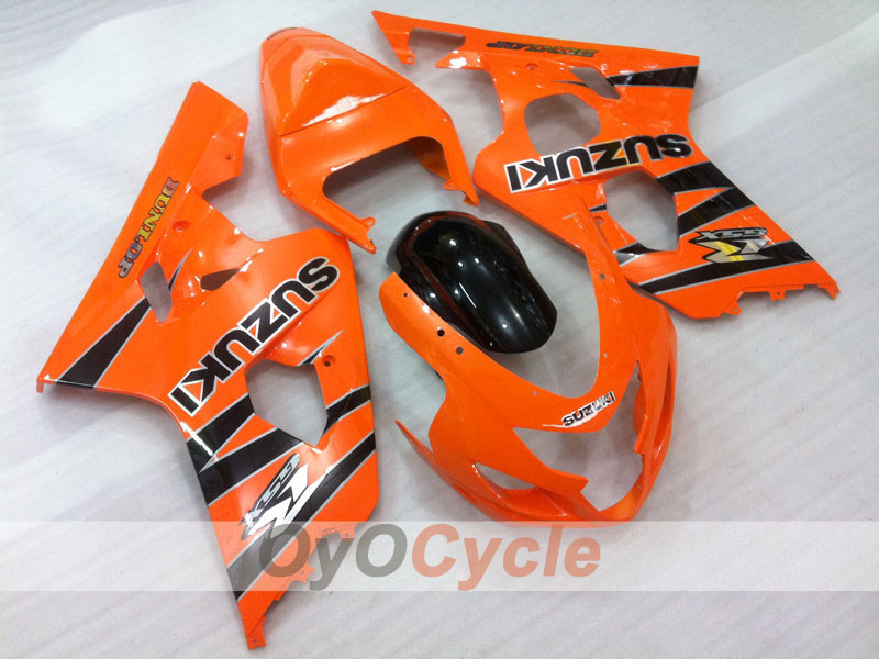 Injection Fairing kit for 04-05 GSX R750 - Orange - DUNLOP, Factory Style #OYO87901168 Main image