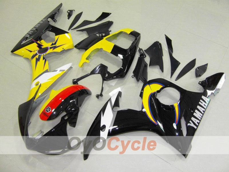 Injection Fairing kit for 05 YZF-R6 - Yellow, Black - Factory Style #OYO87902636 Main image