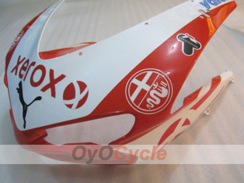 Injection Fairing kit for 08-13 Ducati 848 - Red, White - Xerox #OYO87902216