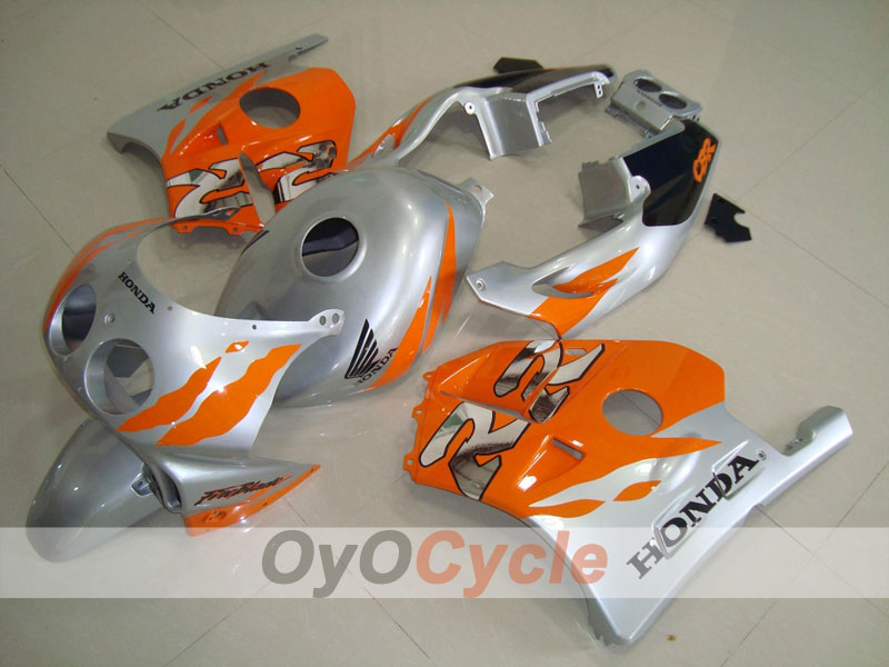 Injection Fairing kit for 90-94 CBR250RR - Orange, Silver - Fireblade #OYO87902919