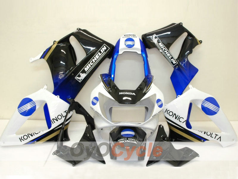 Injection Fairing kit for 00-01 CBR900RR 929 - White, Black - Konica Minolta #OYO87902706
