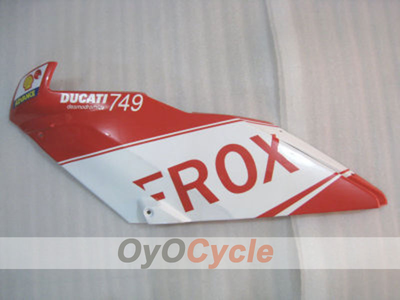 Injection Fairing kit for 05-06 Ducati 749 - Red, White - Xerox #OYO87902163
