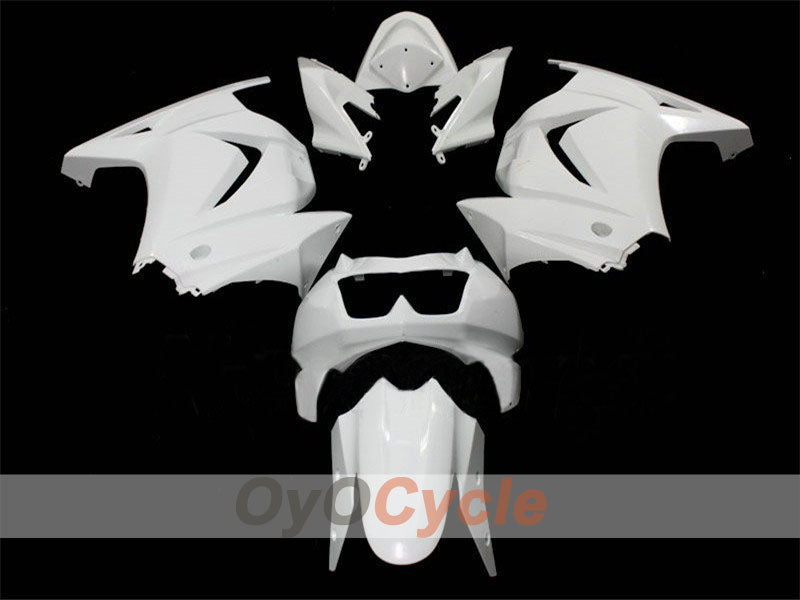 Unpainted Injection Fairing kit for 08-12 NINJA EX250  - White - Factory Style #OYO87902474