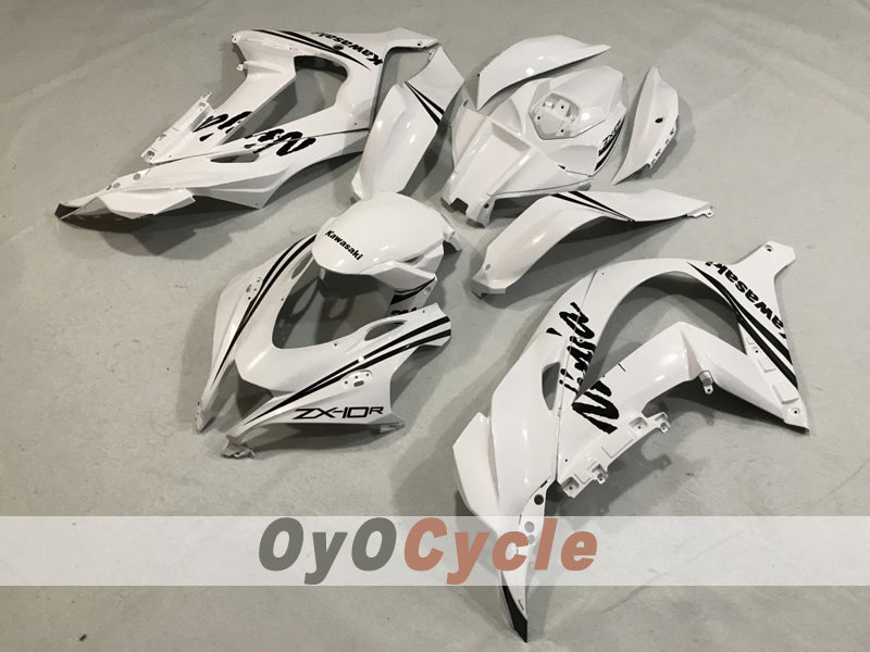 Injection Fairing kit for 16-20 NINJA ZX-10R - White - Factory Style #OYO87914606