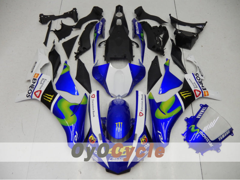 Injection Fairing kit for 15-19 YZF-R1 - Blue, White - Movistar #OYO87914645