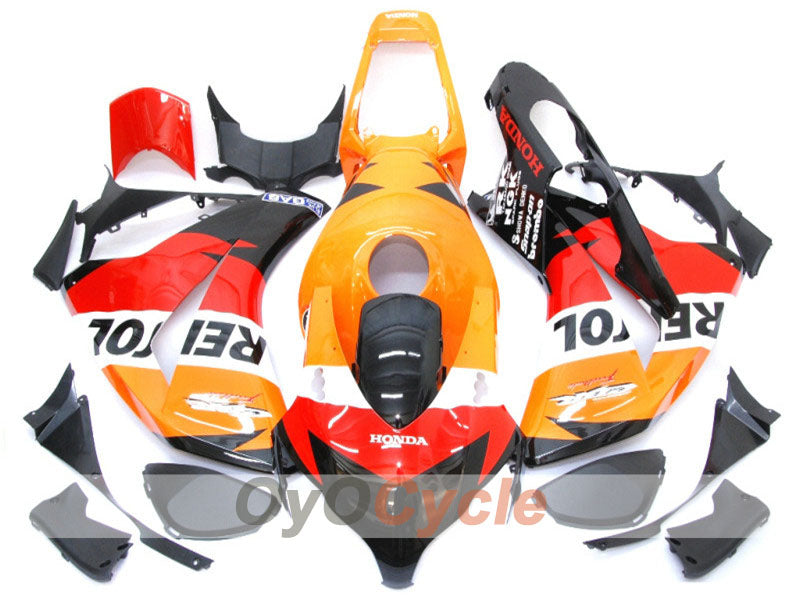 Injection Fairing kit for 08-11 CBR1000RR - Orange, Black - Repsol #OYO87900720