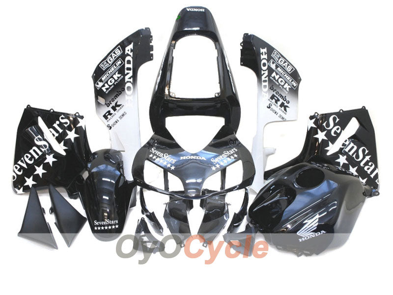 Injection Fairing kit for 03-04 CBR600RR - White, Black - SevenStars #OYO87902545