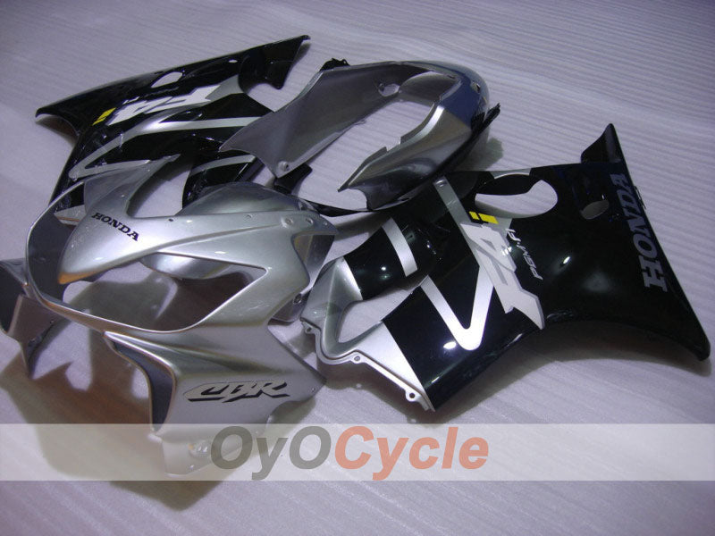 Injection Fairing kit for 04-07 CBR600F4i - Black, Silver - Factory Style #OYO87900205 Main image