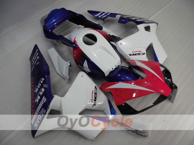 Injection Fairing kit for 03-04 CBR600RR - Blue, White - Factory Style #OYO87902560 Main image