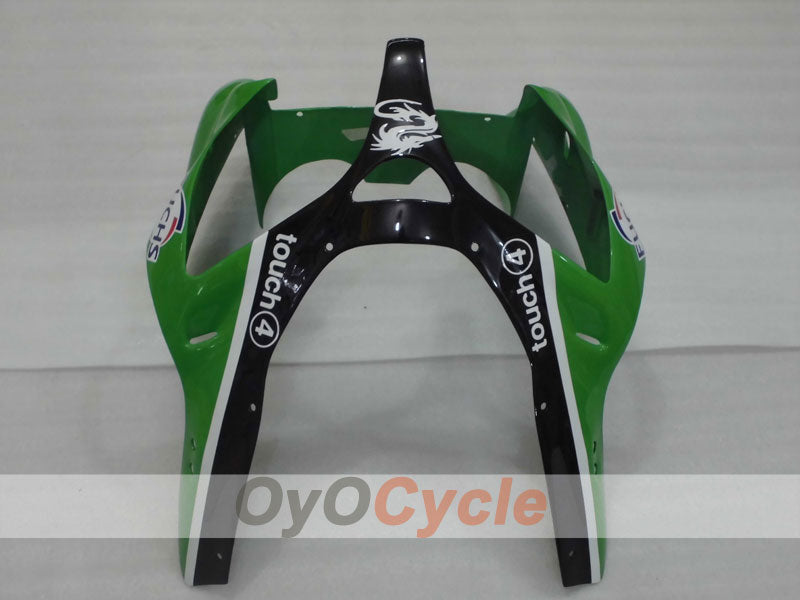Injection Fairing kit for 00-02 NINJA ZX-6R - Green, Black - Nakano #OYO87901730
