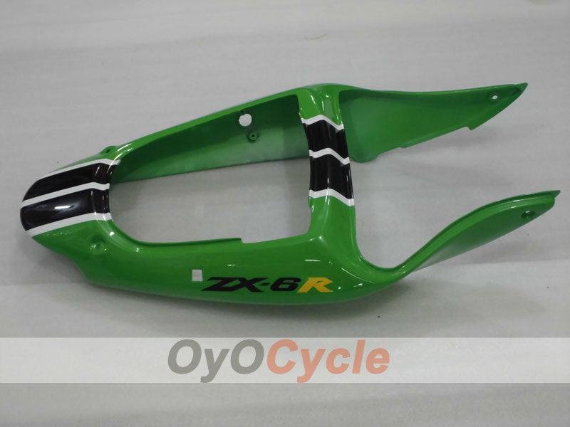 Injection Fairing kit for 00-02 NINJA ZX-6R - Green, Black - Nakano #OYO87901730