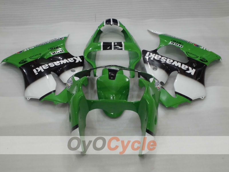 Injection Fairing kit for 00-02 NINJA ZX-6R - Green, Black - Nakano #OYO87901730