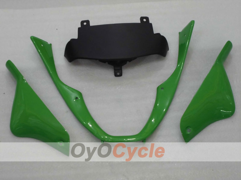 Injection Fairing kit for 00-02 NINJA ZX-6R - Green, Black - Nakano #OYO87901730