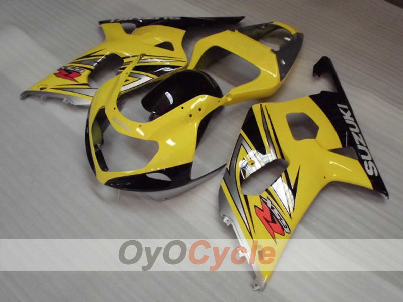 Injection Fairing kit for 00-03 GSX R750 - Yellow, Black - Factory Style #OYO87905149 Main image