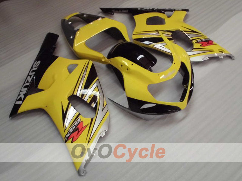 Injection Fairing kit for 00-02 GSX R1000 - Yellow, Black - Factory Style #OYO87905195 Main image