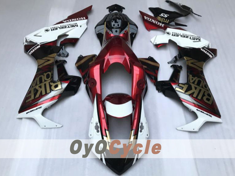 Injection Fairing kit for 17-19 CBR1000RR - Red Wine Color, White - Others #OYO87914586