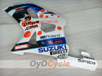 Injection Fairing kit for 00-03 GSX R750 - Blue, White - Dark Dog #OYO87905169