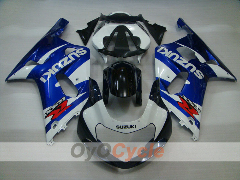 Injection Fairing kit for 00-02 GSX R1000 - Blue, White, Black - Factory Style #OYO87905190